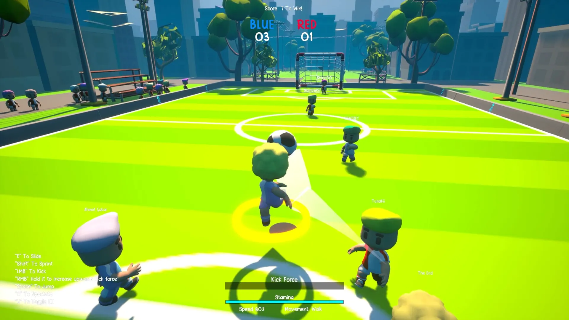 Ball Slickers match end screen with celebration effects