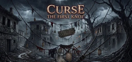 Curse: The First Knot Steam header artwork with atmospheric horror mood