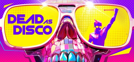 Dead as Disco neon-drenched beat 'em up game cover art featuring Charlie Disco