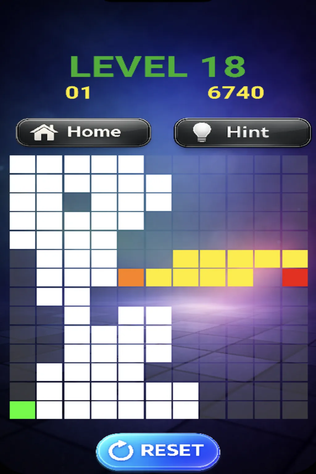 PathLock later level with complex path connections and obstacles