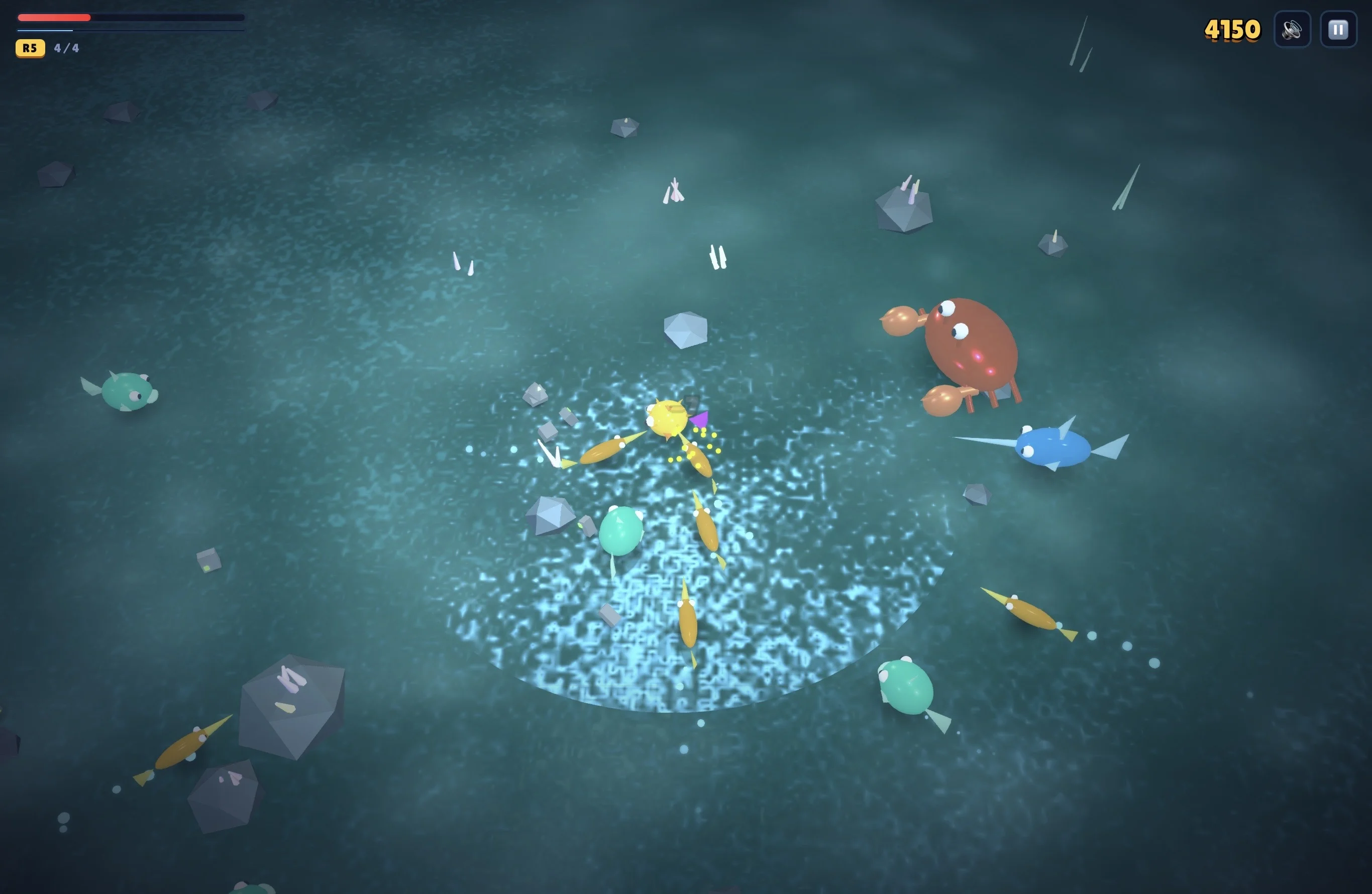 Puffer Panic 3D underwater survival game cover showing a pufferfish in the ocean