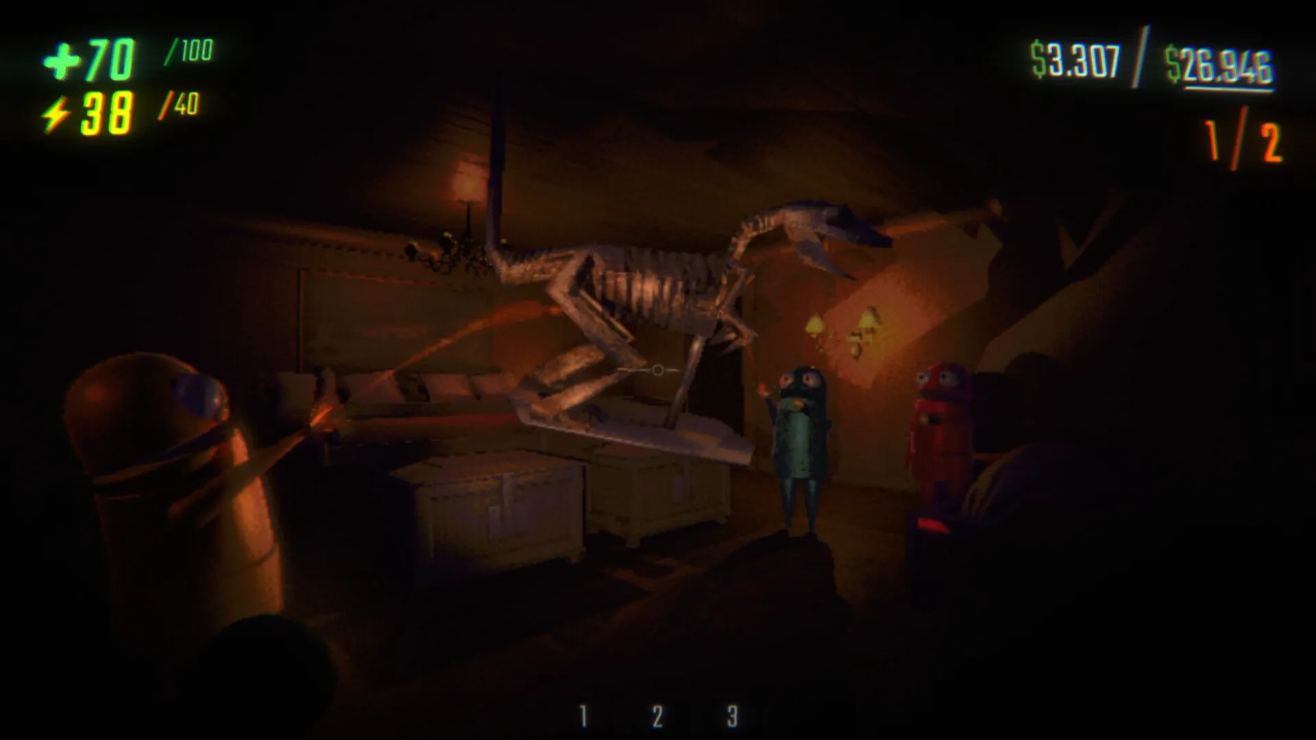 A monster lurking in the shadows in R.E.P.O.