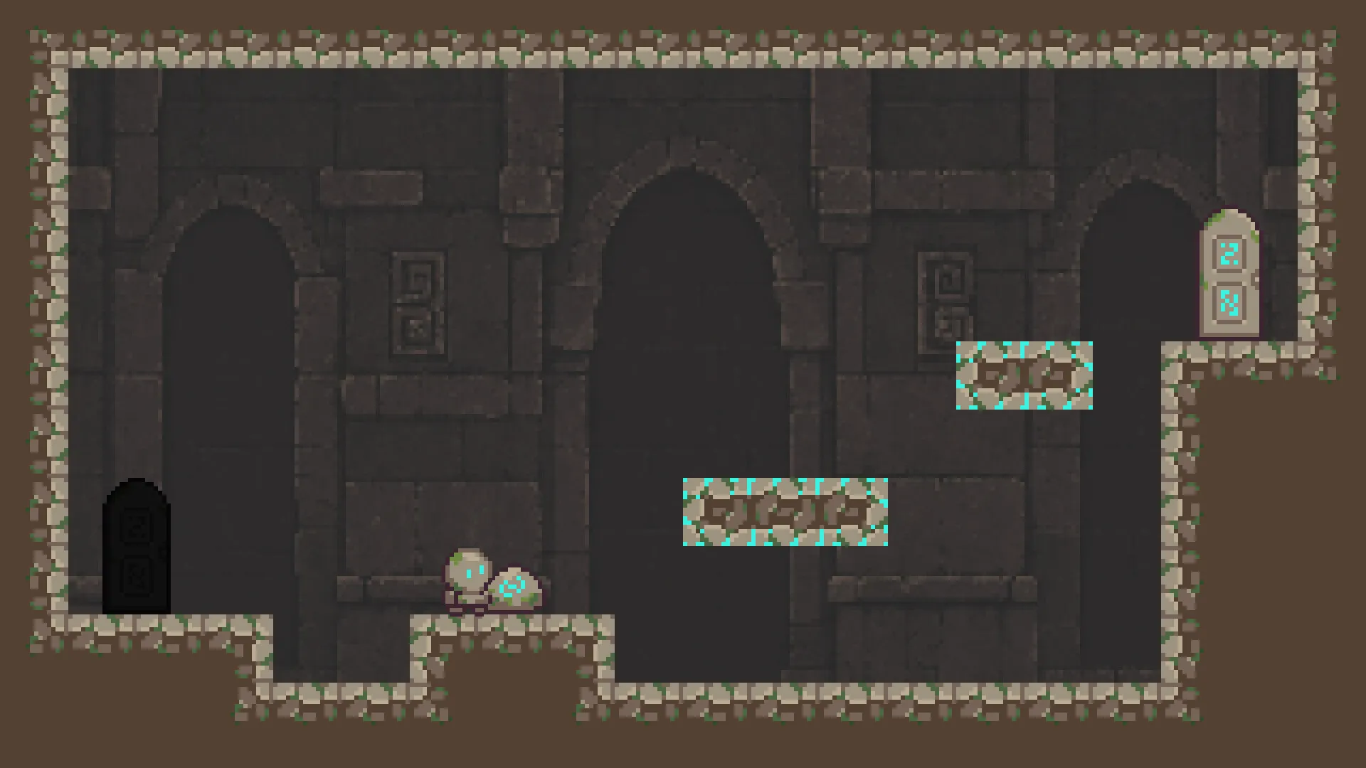 Where Stones Sleep platforming puzzle with stone blocks and mechanisms