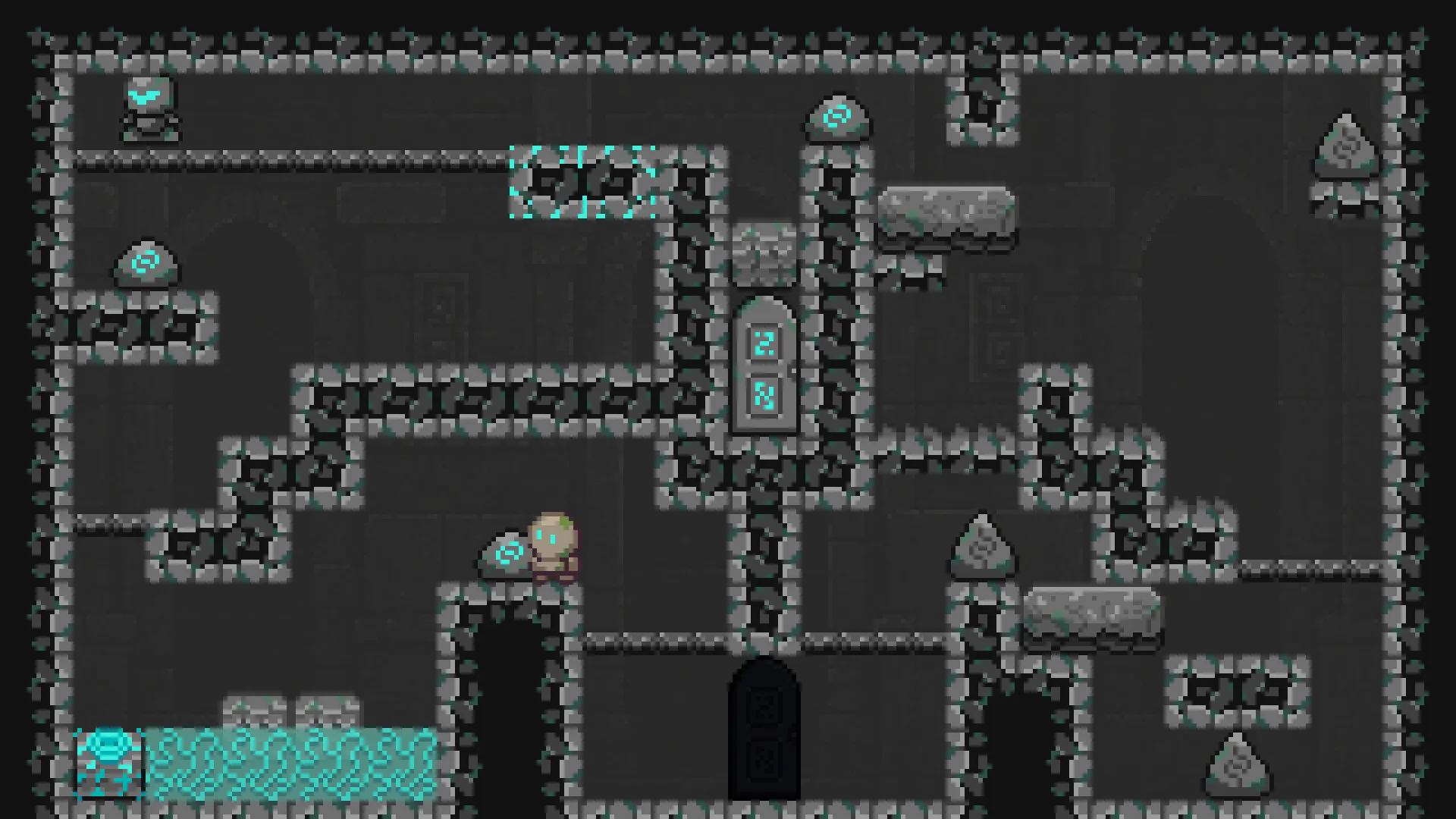 Where Stones Sleep complete level overview with solved puzzle state